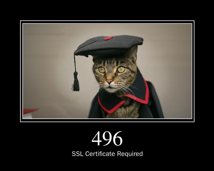 SSL Certificate Required